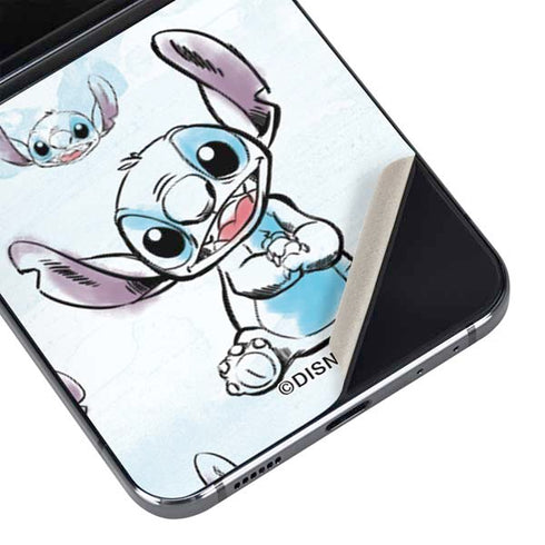Disney Lilo and Stitch Pattern Galaxy Z Flip5 5G Skin